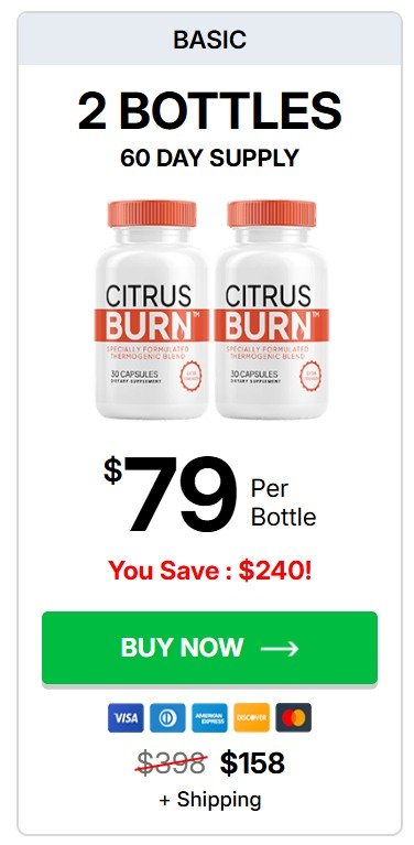 CitrusBurn 1 bottle Basic