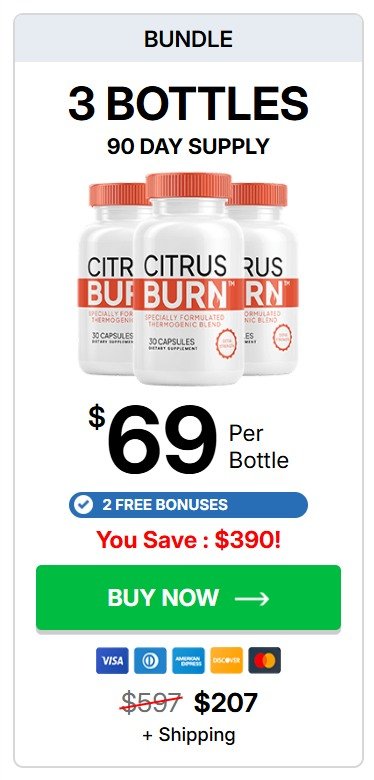 CitrusBurn 3 bottles Bundle